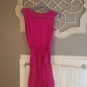 Magenta Loft eyelet dress petite small
